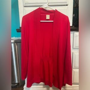 Faded Glory Red Cardigan